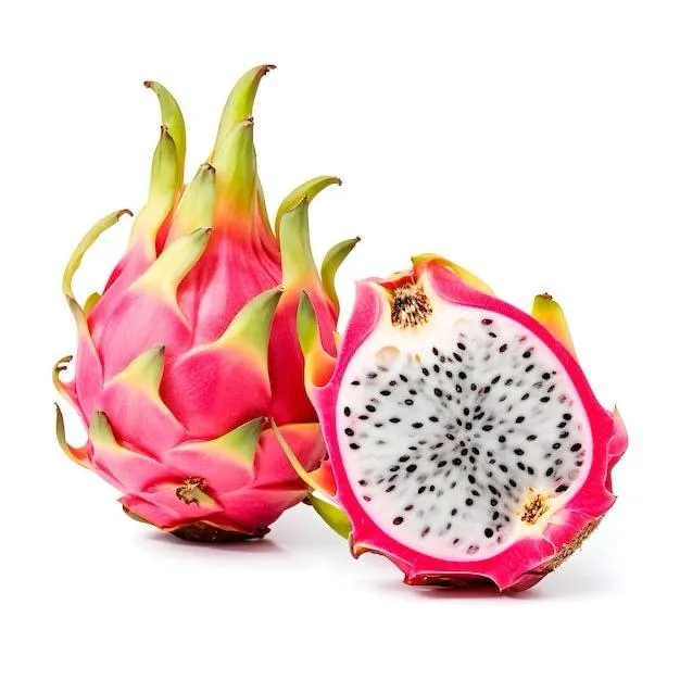 Pitahaya roja entera y en corte